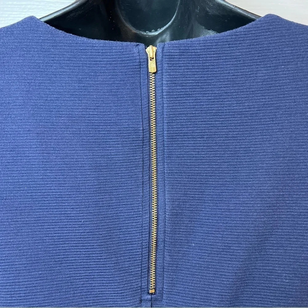 Lilly Pulitzer Layton Navy Shift Ribbed Knit Dress - Picture 8 of 12